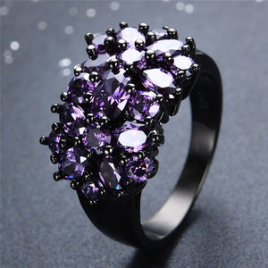 Zircon Flower Shaped Ring