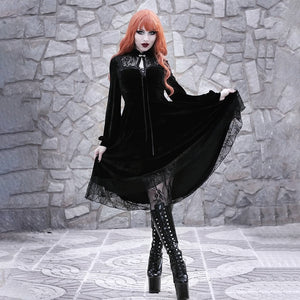 Witch Mortiana Velvet Dress