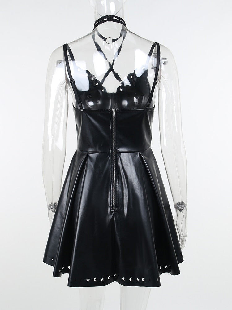 Witch Hexuba Leather Dress