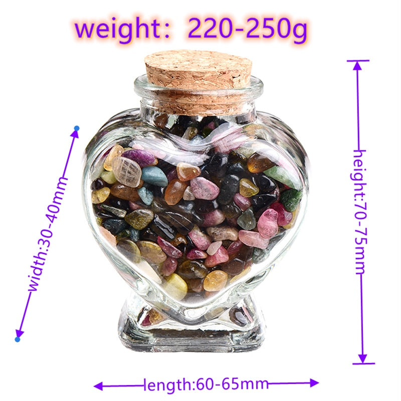 Crystal Gravel In Heart Shaped Bottle