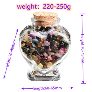 Crystal Gravel In Heart Shaped Bottle