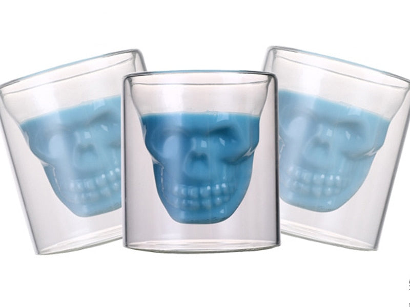 Skull Bottle and Glasses Set