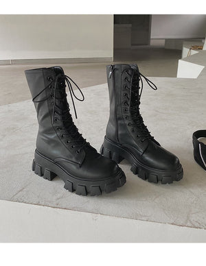 Witch Charon Lace Up Boots