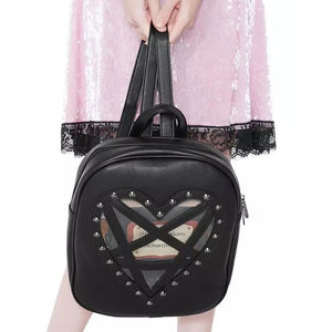 Black Heart Shaped Bag