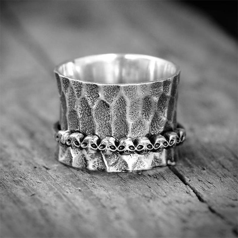 Skulls Silver Ring