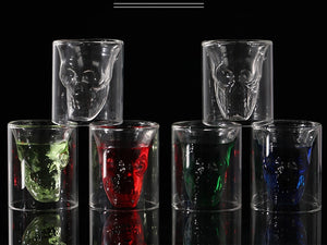 Skull Bottle and Glasses Set