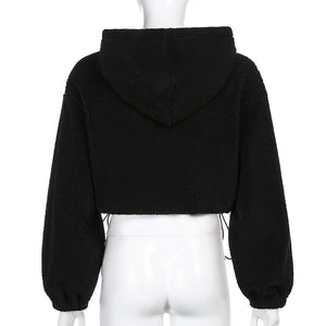 Bomber Cropped Hoodie