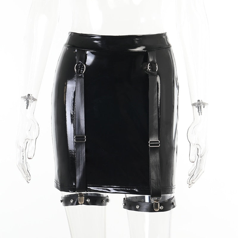 Vinyl Mini Skirt