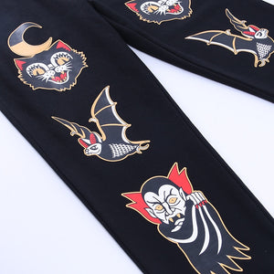 Dracula Print Harem Pants