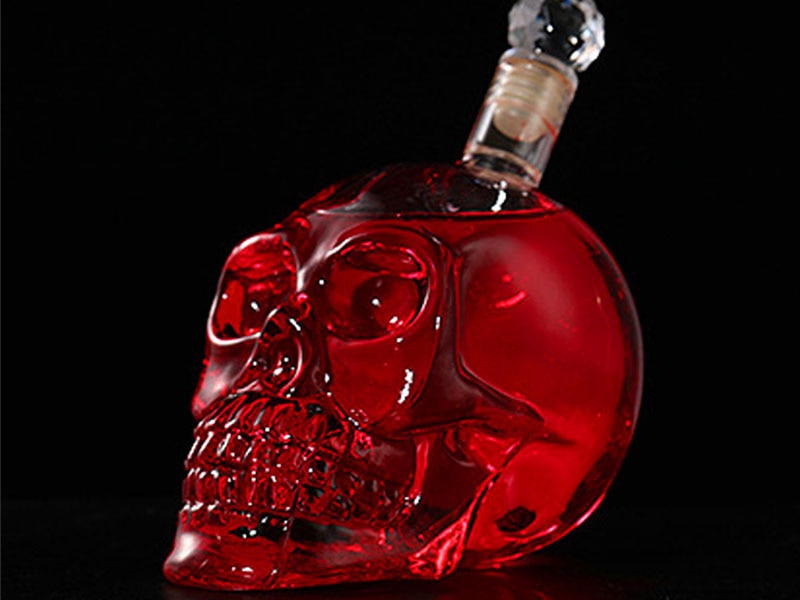 Skull Bottle and Glasses Set