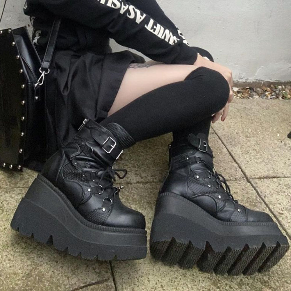 Witch Grimhild Platform Boots