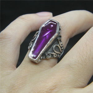 Purple Coffin Ring