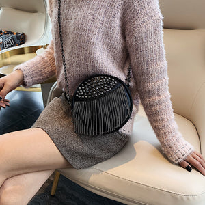 Tassel Design Round Bag