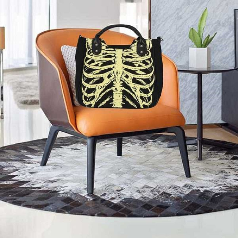 Skeleton Print Handbag