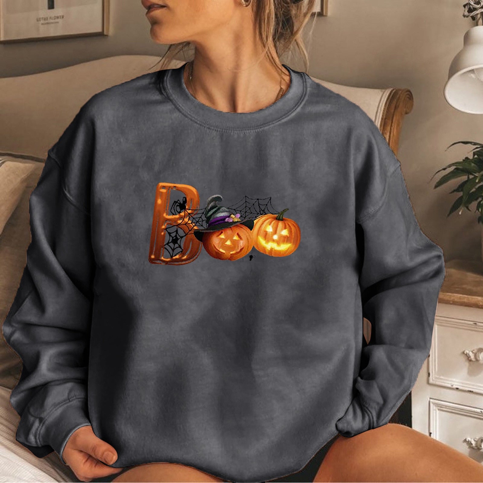 Pumpkin Boo Oversized Jumper