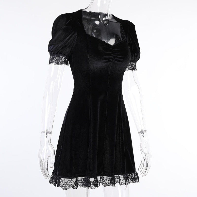 Witch Rhiamon Lace Mini Dress