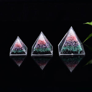 Natural Quartz Energy Pyramid