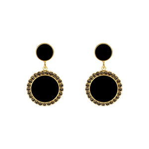 Gold Rhinestone Earrings