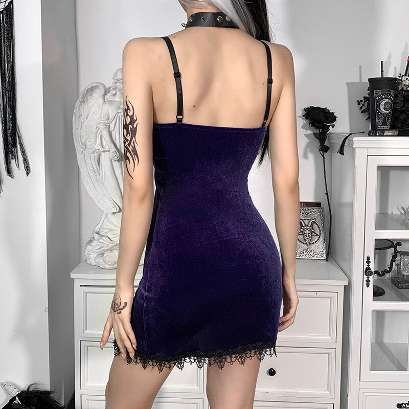 Witch Atelia Mini Dress in Purple