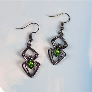 Spider Shaped Stone Earrings