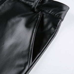 Leather Flare Pants