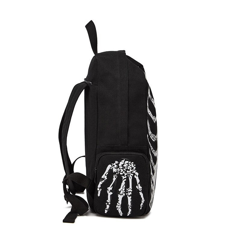 Skeleton Print Backpack