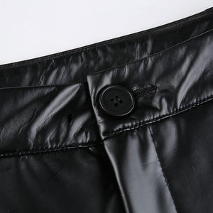 Leather Flare Pants