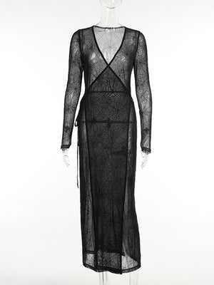 Spider Web Maxi Dress