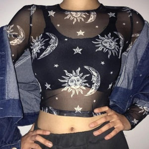 Sun And Moon Crop Top