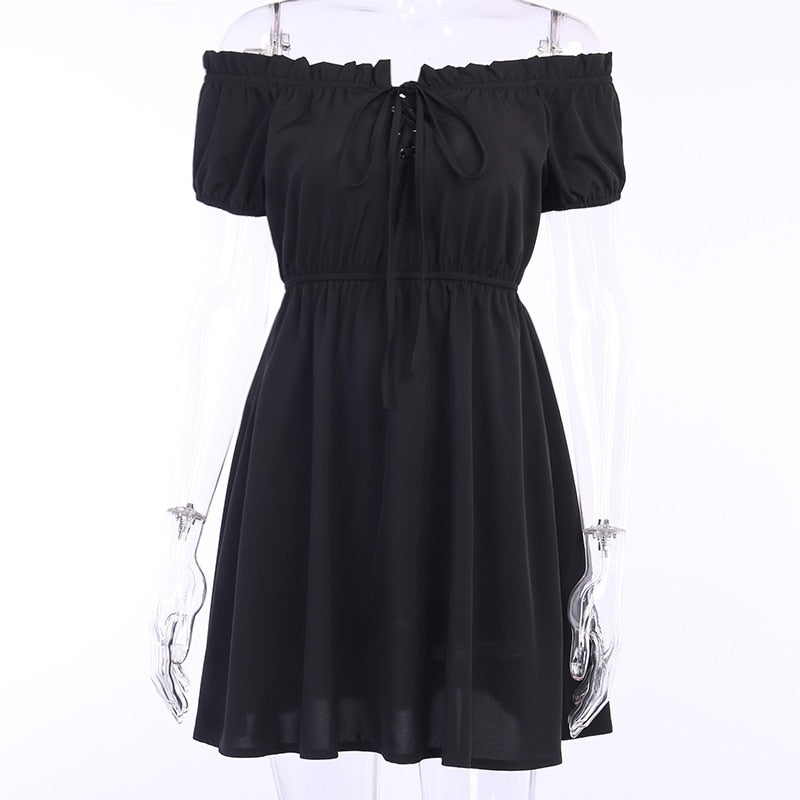 Witch Fiona Off Shoulder Mini Dress