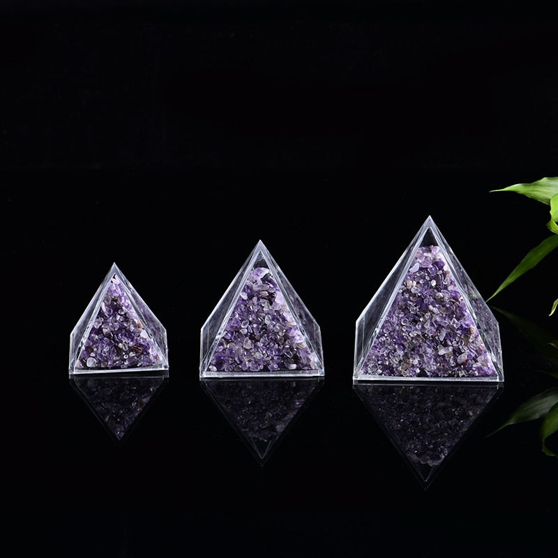 Natural Quartz Energy Pyramid