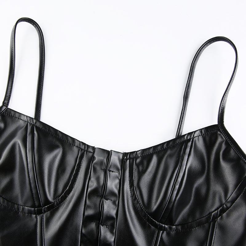 Witch Sabrina Leather Bustier