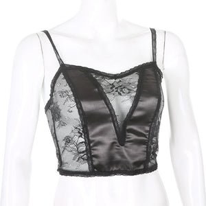 Black Transparent Bustier