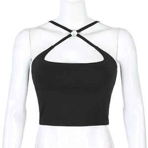 Cordelia Cross Choker Top