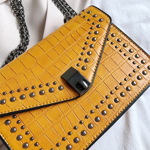 Crossbody Bag In Croc Design