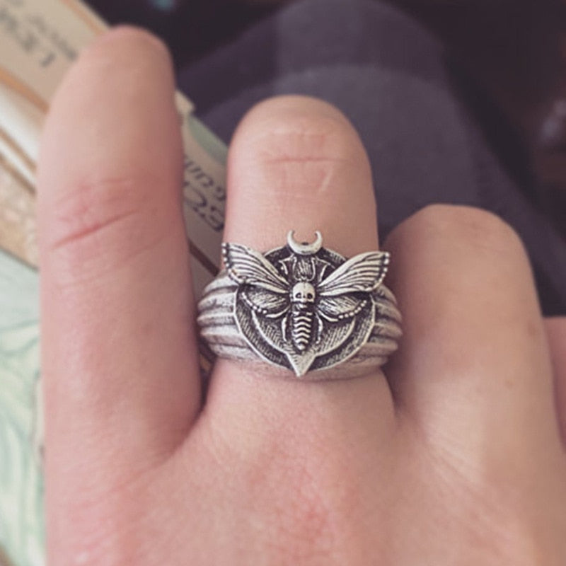 Skull Butterfly Ring