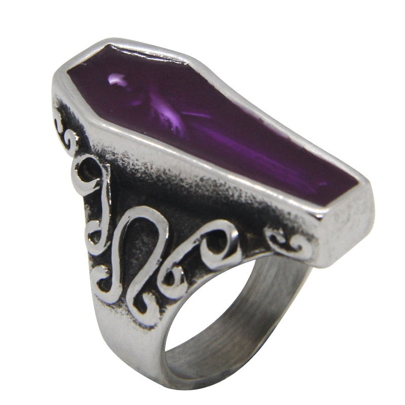 Purple Coffin Ring