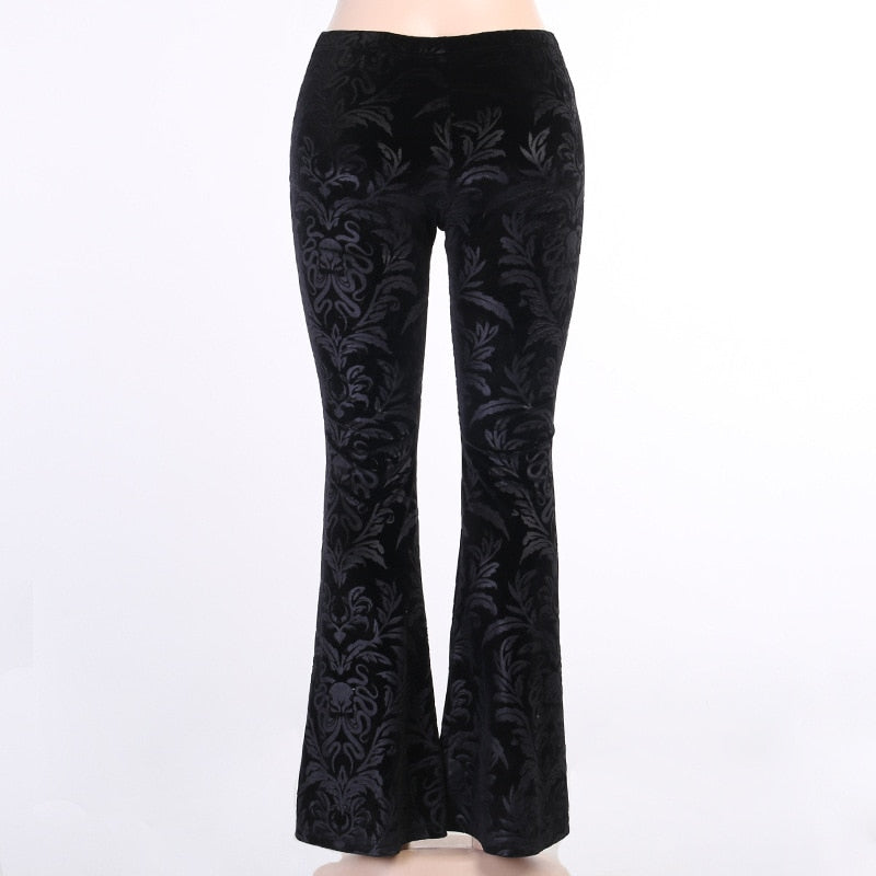 Floral Velvet Pants