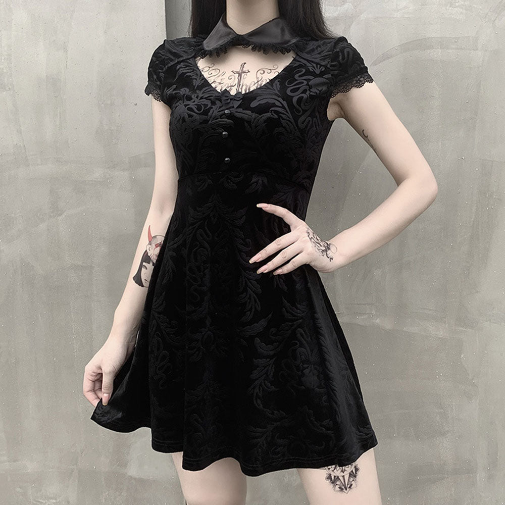 Vintage Velvet Mini Dress