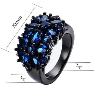 Zircon Flower Shaped Ring