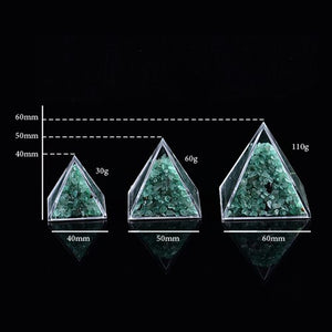 Natural Quartz Energy Pyramid