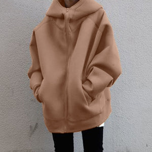 Plain Design Oversized Jacket