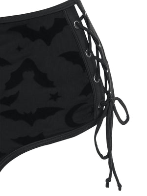 Bats Print Bikini Set