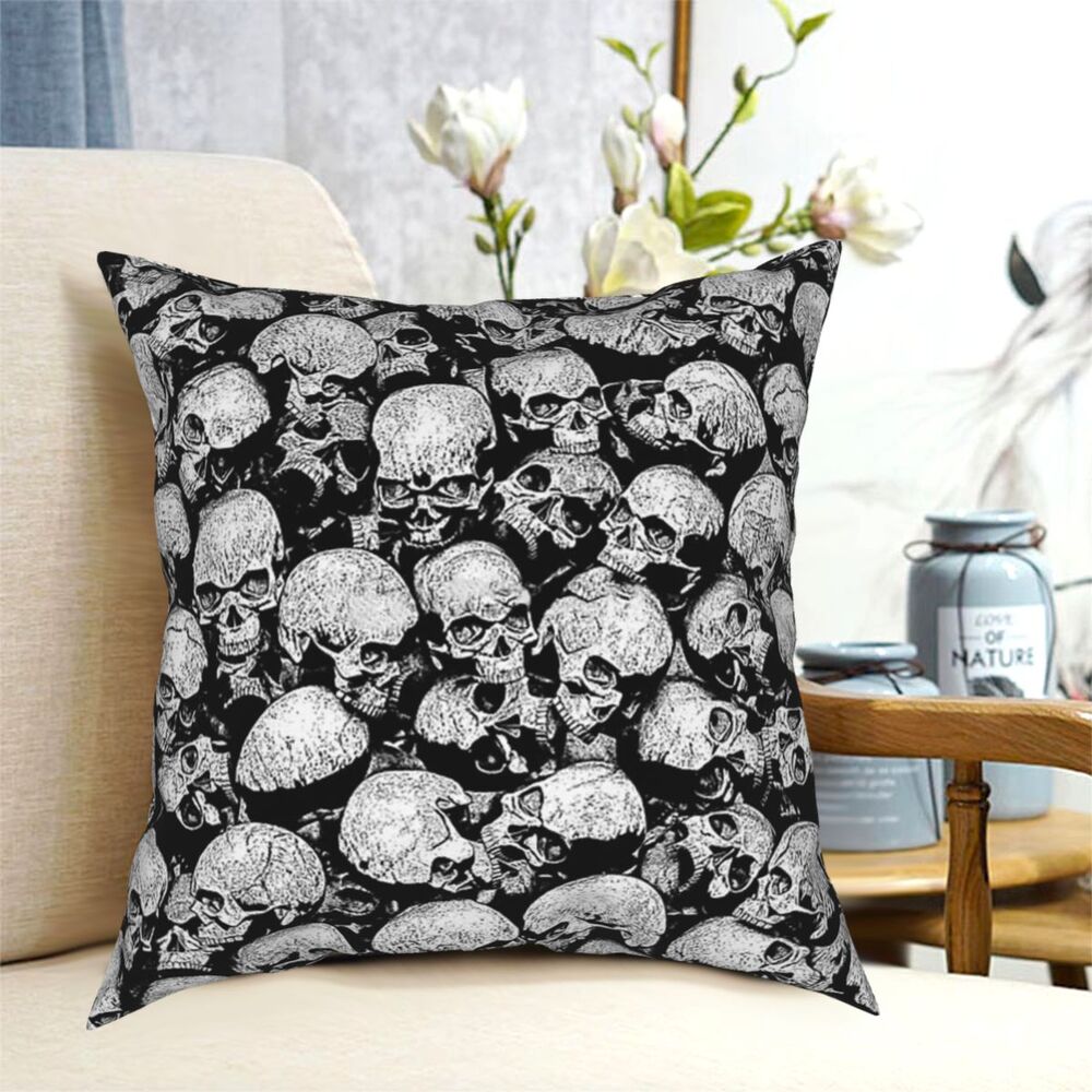 Skulls All Over Pillow Case