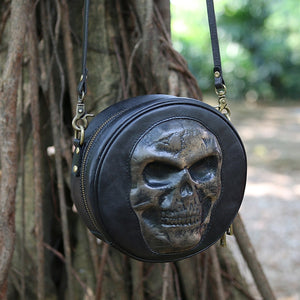 Skull Round Shaped Bag