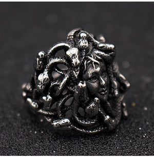 Snake Hair Figure Ring