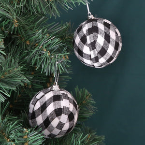 Plaid Balls Christmas Ornament