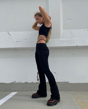 Cut Out Waist Pants