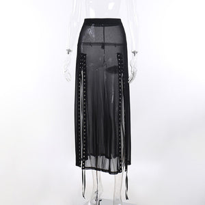 Two Sided Split Maxi Skirt