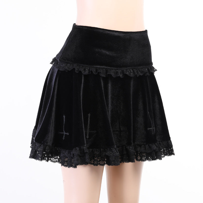 Reverse Cross Mini Skirt